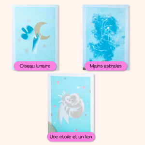 Carte postale risographie illustrée signée