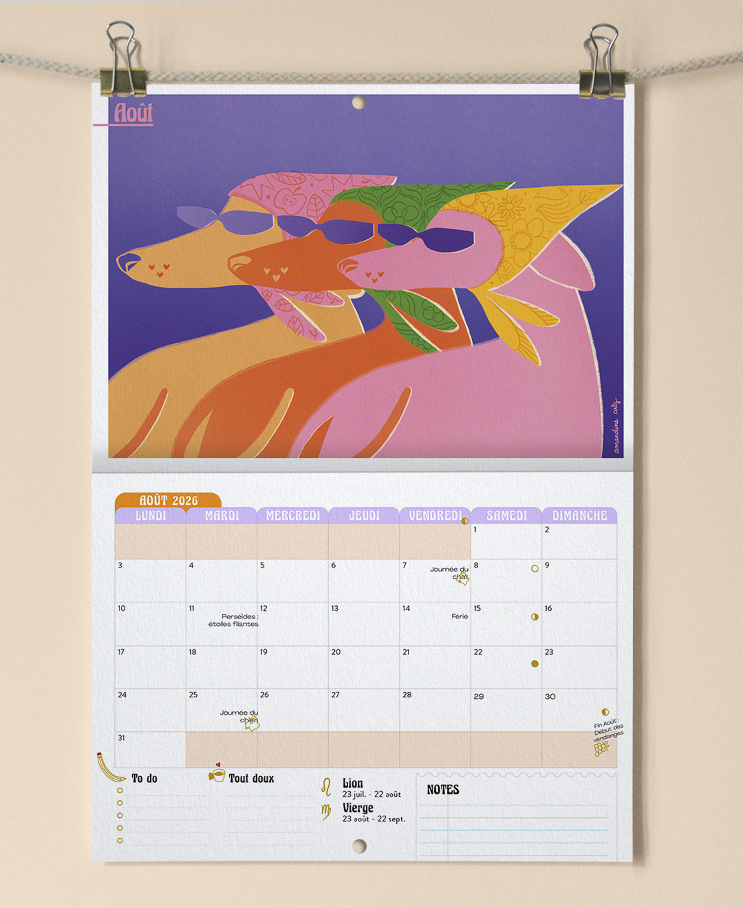Calendrier 2026 - Une illustration par mois + 1 page bonus – Image 10