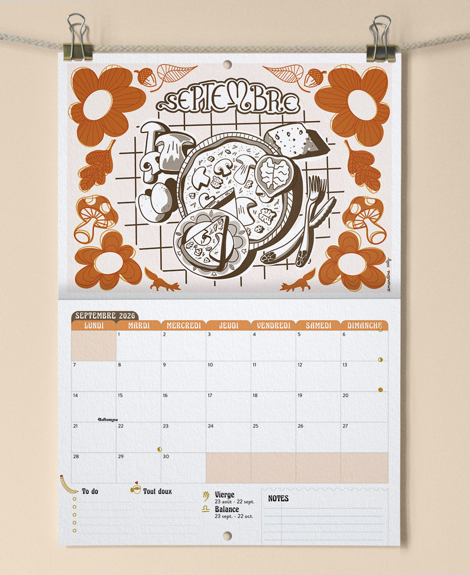 Calendrier 2026 - Une illustration par mois + 1 page bonus – Image 11