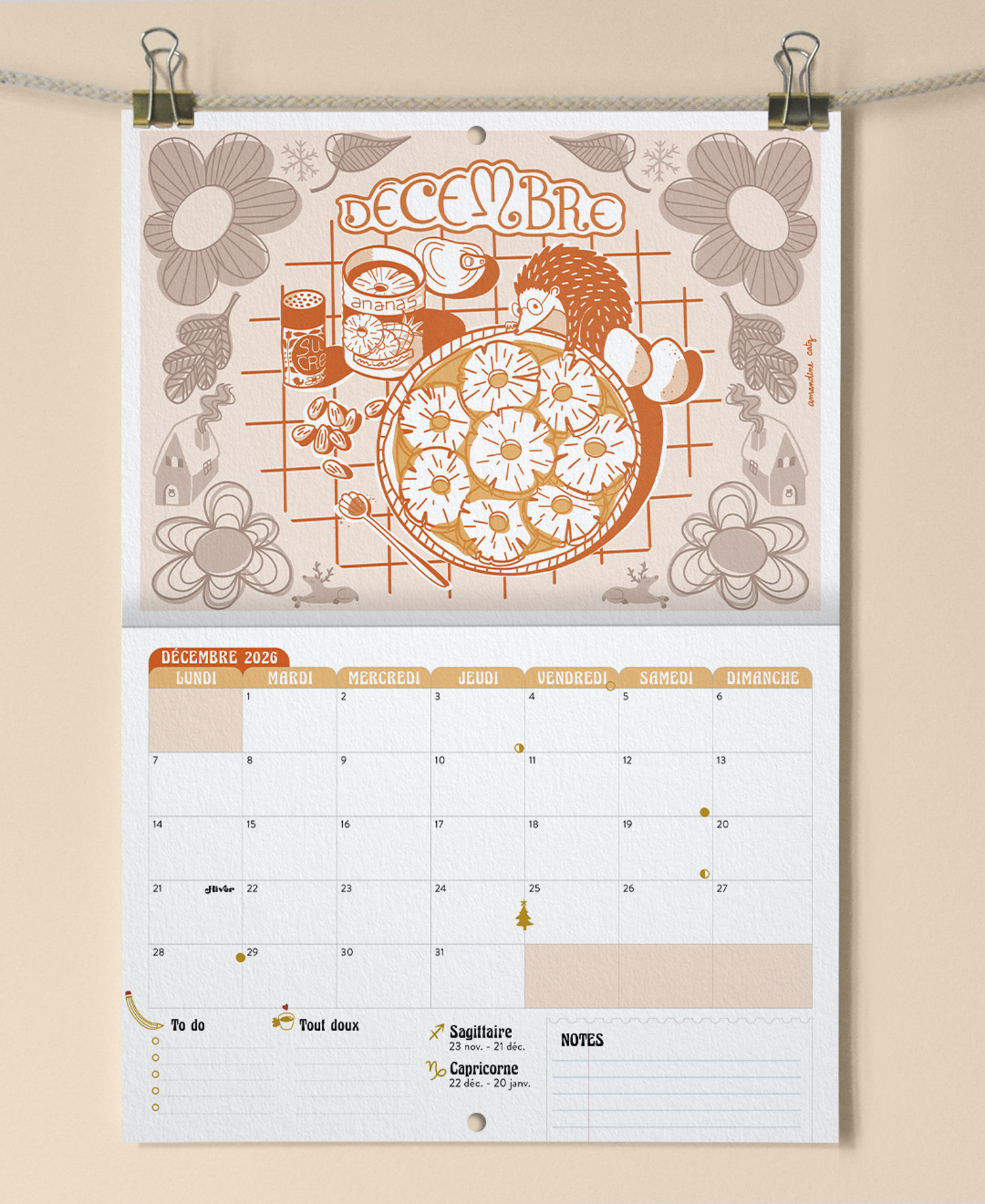 Calendrier 2026 - Une illustration par mois + 1 page bonus – Image 13