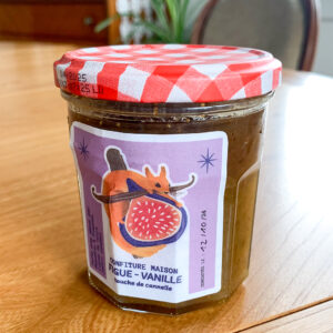 Pot de confiture de figues maison