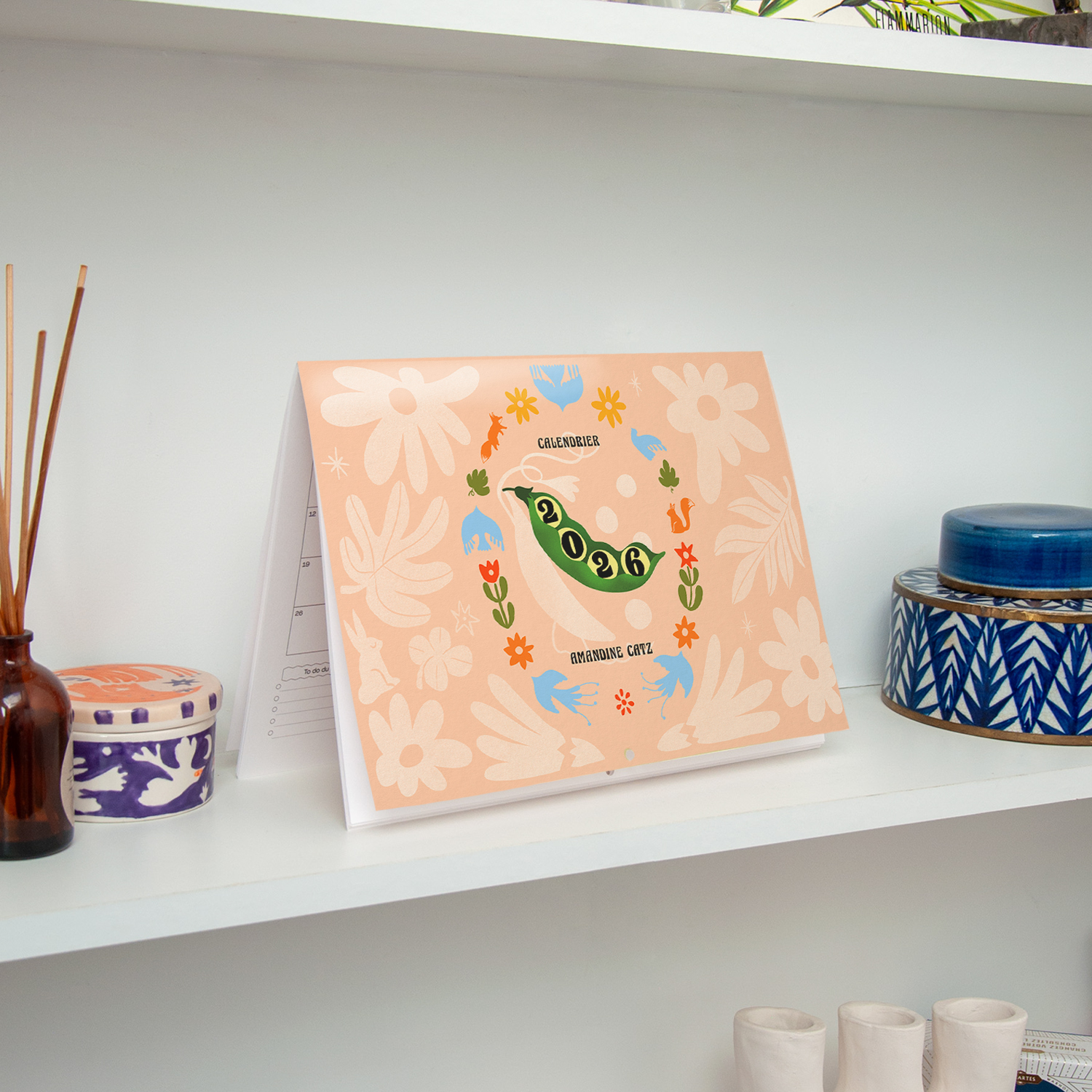 Calendrier 2026 - Une illustration par mois + 1 page bonus