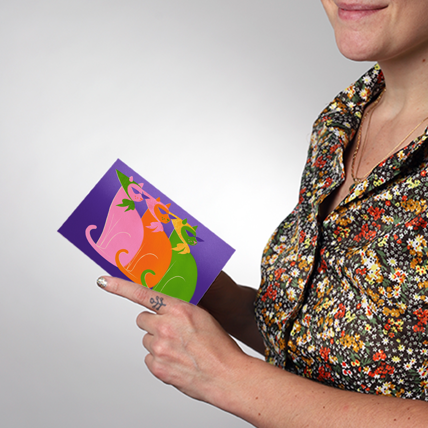 Carte postale illustrée A6 double + enveloppe – Image 5