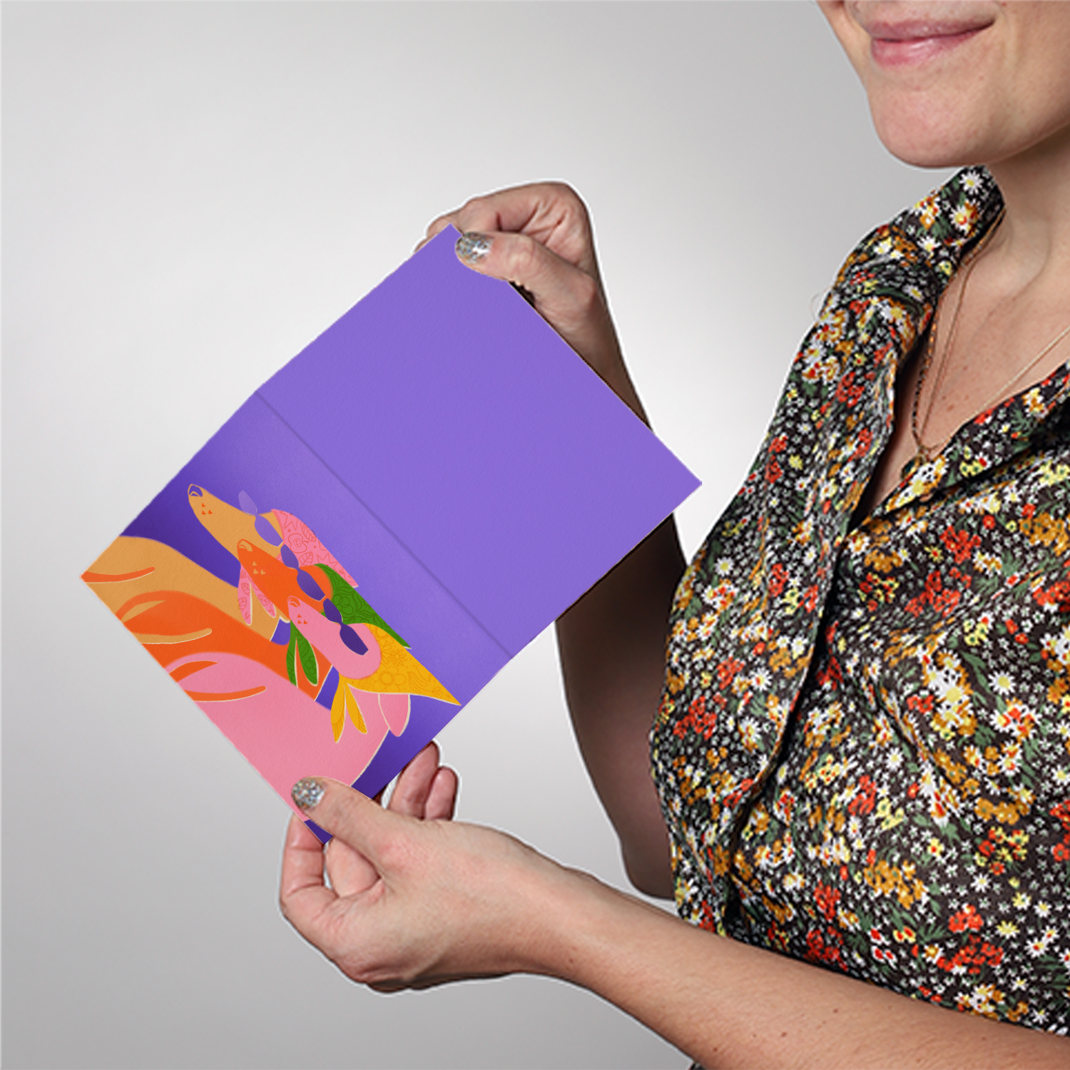 Carte postale illustrée A6 double + enveloppe – Image 6